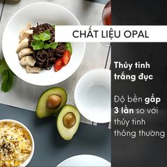 Bộ Bát Đĩa Thủy Tinh Luminarc Harena 12 Món - An Toàn Với Lò Vi Sóng, Bền Bỉ, Chống Xước - Quà Tặng Thực Dụng