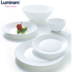 Bộ Bát Đĩa Thủy Tinh Luminarc Harena 12 Món - An Toàn Với Lò Vi Sóng, Bền Bỉ, Chống Xước - Quà Tặng Thực Dụng