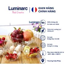 Bộ 6 Bát Thủy Tinh Luminarc Arcade 15cm G2704 - Chất Liệu An Toàn, Thiết Kế Hiện Đại, Dễ Vệ Sinh cho Không Gian Bếp Tươi Mới
