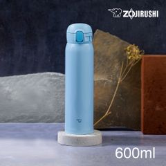Bình Giữ Nhiệt Nóng Lạnh Zojirushi SM-WR60E-AP 600ml - Thép Không Gỉ, Giữ Nóng 88°C, Giữ Lạnh 8°C, Hàng Chính Hãng Nhật Bản