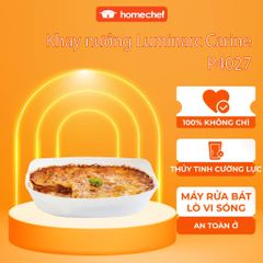 Khay Nướng Thủy Tinh Chịu Nhiệt Luminarc Cuisine Carine 34x25 cm P4027 - An Toàn Cho Lò Vi Sóng Và Lò Nướng