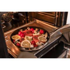Chảo chống dính sâu lòng Scanpan HaptiQ 28cm có nắp - Dùng cho bếp từ, bảo hành 3 năm, chất lượng Đan Mạch, siêu bền, dễ vệ sinh