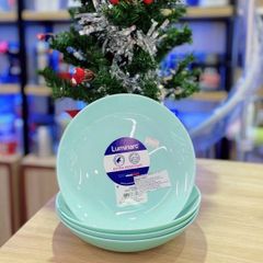 Bộ 6 đĩa thủy tinh Luminarc Diwali màu xanh ngọc DW6A - Sang trọng, an toàn, chất lượng cao cho bếp và bàn ăn hiện đại