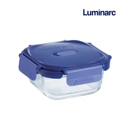 Hộp đựng thực phẩm thủy tinh Luminarc Purebox Putina 520ml - Hình vuông, an toàn cho lò vi sóng và máy rửa bát