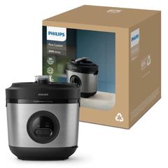 Nồi cơm điện Philips HD3213 1.8L - Công suất 600W, giữ ấm 48h, lòng nồi 5 lớp chống dính - Dùng cho gia đình 10 người