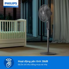Quạt Điện Đứng Philips CX1220/00 - Công Suất 3330m³/h, Yên Tĩnh 38dB, Tốc Độ Điều Chỉnh & Chức Năng Hẹn Giờ - Giải Pháp Mát Mẻ Cho Mùa Hè