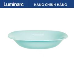 Đĩa thủy tinh sâu lòng Luminarc Carine 21cm màu xanh ngọc, an toàn cho lò vi sóng, thiết kế hiện đại, sản xuất tại Pháp - Hàng chính hãng P4251