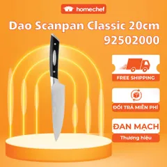Dao Thái Thịt Scanpan Classic 20cm - Đa Năng Thép Không Gỉ Cao Cấp Cho Đầu Bếp, Cắt Thái Rau Củ Quả Thoải Mái