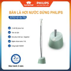 Bàn ủi đứng hơi nước Philips STE1010 - 1600W, bình nước 1.8L, công nghệ chống nhỏ giọt, ủi nhanh, bảo hành 2 năm - Hàng chính hãng
