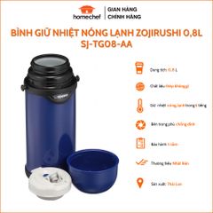 Bình Giữ Nhiệt Zojirushi 0.8L SJ-TG08-AA - Thép Không Gỉ, Giữ Nhiệt Lâu, Bảo Hành 12 Tháng, Dễ Mang Theo, Màu Xanh Dương Đậm