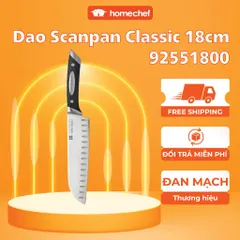 Dao thái chống dính Scanpan Classic 18cm - Thép không gỉ cao cấp cho bếp chuyên nghiệp, lưỡi sắc và bền bỉ