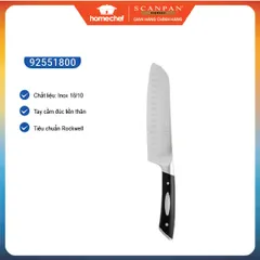 Dao thái chống dính Scanpan Classic 18cm - Thép không gỉ cao cấp cho bếp chuyên nghiệp, lưỡi sắc và bền bỉ