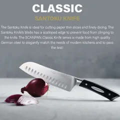 Dao thái chống dính Scanpan Classic 18cm - Thép không gỉ cao cấp cho bếp chuyên nghiệp, lưỡi sắc và bền bỉ