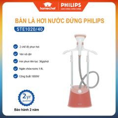 Bàn ủi hơi nước đứng Philips STE1020 - Công suất 1800W, dung tích 1.8L, chống nhỏ giọt, bảo hành 2 năm, hàng chính hãng