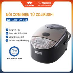 Nồi Cơm Điện Tử Zojirushi 1L NL-GAQ10V-BM 610W - Nấu Cơm Thông Minh, Hấp, Hầm Nhừ Tiện Lợi, Sản Xuất Tại Nhật Bản, Bảo Hành 3 Năm