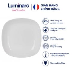 Bộ 6 Đĩa Thủy Tinh Sâu Đáy Lotusia 22cm - Sang Trọng, An Toàn Cho Mọi Bữa Ăn - Dùng Trong Lò Vi Sóng Và Máy Rửa Bát