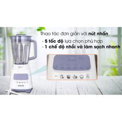 Máy Xay Sinh Tố Philips HR2223, Dung Tích 2L, Công Suất 700W, 3 Cối Xay, Công Nghệ ProBlend Crush, Bảo Hành 2 Năm