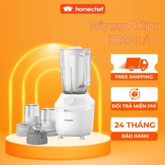 Máy Xay Sinh Tố Philips HR2041/10 Đa Năng - Công Nghệ ProBlend, Xay Nhuyễn Nhanh Chóng Trong 45 Giây, Bảo Hành 2 Năm