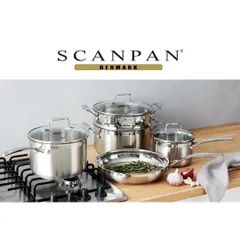 Bộ 5 nồi chảo inox Scanpan Impact 304 - Dùng cho bếp từ, máy rửa bát, thiết kế sang trọng và hiện đại, tiết kiệm năng lượng, điều khiển nhiệt dễ dàng
