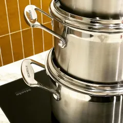 Bộ 3 Nồi Inox Scanpan Impact Cao Cấp 16/18/20cm - Dùng Bếp Từ, Máy Rửa Bát - Thiết Kế Sang Trọng, Chịu Nhiệt Tốt