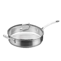 Chảo Inox 304 Cao Cấp Scanpan Impact 28cm - Đáy 3 Lớp, Dùng Bếp Từ, An Toàn Máy Rửa Bát, Sang Trọng, Thời Thượng