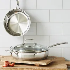 Chảo Inox 304 Cao Cấp Scanpan Impact 28cm - Đáy 3 Lớp, Dùng Bếp Từ, An Toàn Máy Rửa Bát, Sang Trọng, Thời Thượng