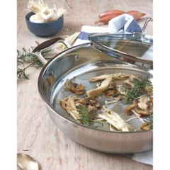 Chảo Inox 304 Cao Cấp Scanpan Impact 28cm - Đáy 3 Lớp, Dùng Bếp Từ, An Toàn Máy Rửa Bát, Sang Trọng, Thời Thượng