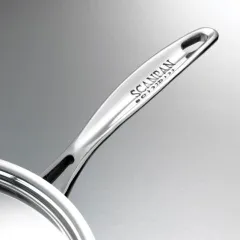 Chảo Inox 304 Cao Cấp Scanpan Impact 28cm - Đáy 3 Lớp, Dùng Bếp Từ, An Toàn Máy Rửa Bát, Sang Trọng, Thời Thượng