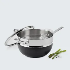 Xửng Hấp Inox 304 Scanpan TechNIQ 26cm - Vỉ Hấp Chất Lượng Cao, Có Thể Tháo Rời, Dùng Máy Rửa Bát, Dễ Dàng Vệ Sinh