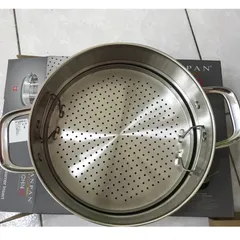Xửng Hấp Inox 304 Scanpan TechNIQ 26cm - Vỉ Hấp Chất Lượng Cao, Có Thể Tháo Rời, Dùng Máy Rửa Bát, Dễ Dàng Vệ Sinh