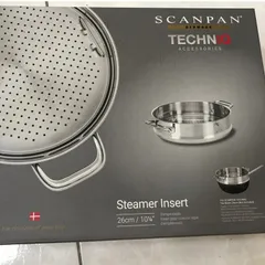 Xửng Hấp Inox 304 Scanpan TechNIQ 26cm - Vỉ Hấp Chất Lượng Cao, Có Thể Tháo Rời, Dùng Máy Rửa Bát, Dễ Dàng Vệ Sinh