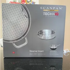 Xửng Hấp Inox 304 Scanpan TechNIQ 26cm - Vỉ Hấp Chất Lượng Cao, Có Thể Tháo Rời, Dùng Máy Rửa Bát, Dễ Dàng Vệ Sinh