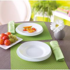 Bộ bát đĩa thủy tinh Luminarc Everyday 12 món EV12M - Dùng lò vi sóng, máy rửa bát, sang trọng và bền bỉ, hàng chính hãng