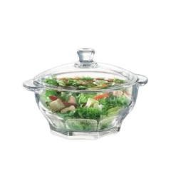 Thố thủy tinh có nắp đựng cơm/canh Luminarc Granity dung tích 1L - H1582, dùng lò vi sóng, máy rửa bát