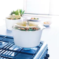 Nồi thủy tinh Luminarc Blooming H6007TU, dung tích 3L, dùng bếp từ, sản xuất tại Pháp | Hàng chính hãng