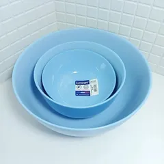 Bộ 6 Bát Thủy Tinh Luminarc Diwali Light Blue 12cm - Dùng Lò Vi Sóng, Máy Rửa Bát, Hàng Chính Hãng, Sang Trọng, An Toàn Sức Khỏe