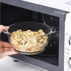 Bộ 2 thố thủy tinh cường lực Luminarc 1.5L+2.5L H1583-84, an toàn trong lò vi sóng, máy rửa bát