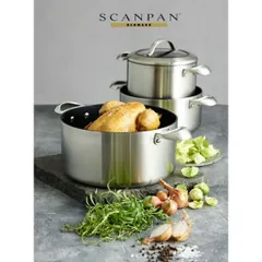 Nồi Chống Dính Inox Scanpan CTX 20cm 3.5L - An Toàn Sức Khỏe, Tương Thích Bếp Từ, Bảo Hành 3 Năm, Thiết Kế Đan Mạch