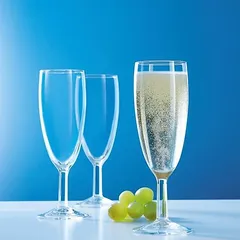Bộ 6 Ly Champagne Thủy Tinh Elegance 170ml - Sang Trọng, Bền Bỉ, An Toàn Cho Rượu - Quà Tặng Hoàn Hảo