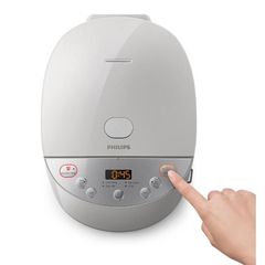 Nồi Cơm Điện Tử Philips HD4515/69 1,8L - Công Nghệ Nấu Thông Minh 3D, 5 Chế Độ Nấu Tự Động, Món Ngon Cho Gia Đình