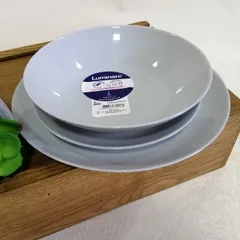 Đĩa Thủy Tinh Nông Lòng Luminarc Diwali Granit 19cm P0704 - Hàng Chính Hãng Pháp, An Toàn Cho Sức Khỏe, Đẹp Hiện Đại