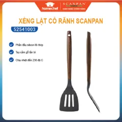 Xẻng xúc lật thức ăn có rãnh, xẻng xào nấu đa năng Scanpan 31cm 52541003, silicon chịu nhiệt