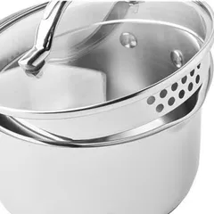 Nồi Inox Đáy Liền Scanpan STS 16cm - Dung Tích 1.8L, Thiết Kế Sang Trọng, Phù Hợp Tất Cả Bếp, An Toàn Máy Rửa Bát
