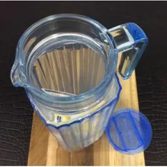 Bình thủy tinh đựng nước Luminarc Quadro Ice Blue L0531, dung tích 1.1L, dùng máy rửa bát | Hàng chính hãng
