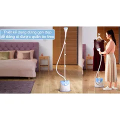 Bàn ủi hơi nước đứng Philips GC482/29 - Công suất 1600W, phun hơi tự động, ngăn chứa 1.4L, bảo hành 2 năm, ủi nhanh chóng hiệu quả.