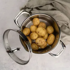 Nồi inox đáy liền Scanpan STS 18cm 75251800, dung tích 2.5L, dùng bếp từ, máy rửa bát