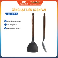 Xẻng xúc lật thức ăn, xẻng xào nấu đa năng Scanpan 31cm 52541103, silicon chịu nhiệt