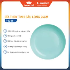 Đĩa Thủy Tinh Sâu Luminarc Friend's Time 25cm P6386 - An Toàn Trong Lò Vi Sóng & Máy Rửa Bát, Thiết Kế Sang Trọng, Chống Xước Tối Ưu