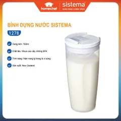 Hộp đựng thực phẩm cao cấp Sistema 700ml - An toàn cho sức khỏe, không chứa BPA, dùng được trong lò vi sóng - Sản xuất tại New Zealand