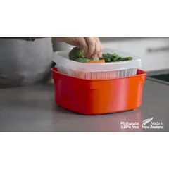Bộ 2 hộp thực phẩm hấp trong lò vi sóng, thương hiệu Sistema STM2B sản xuất Newzeland, an toàn, tiện dụng